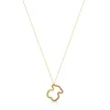 Collar de oro con gemas multicolores motivo oso mediano Icon Gems^TOUS Online