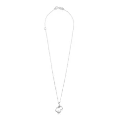 Collar de plata con perla cultivada motivo silueta oso Silueta^TOUS Online