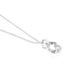 Collar de plata con perla cultivada motivo silueta oso Silueta^TOUS Online
