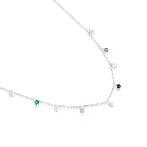 Collar de plata y gemas Bold motivos Motif^TOUS New