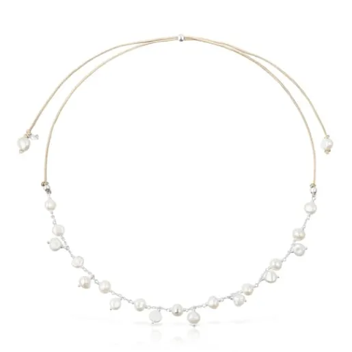 Collar de plata y perlas Icon Pearls^TOUS Discount