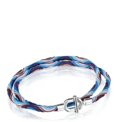 Collar elástico de con cordón azul y lila MANIFESTO^TOUS Outlet
