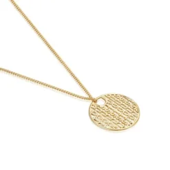 Collar grande con baño de oro 18 kt sobre plata Logo^TOUS Hot