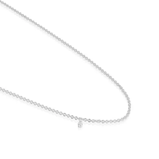 Collar largo de plata con anillas redondas Bold Bear^TOUS Sale