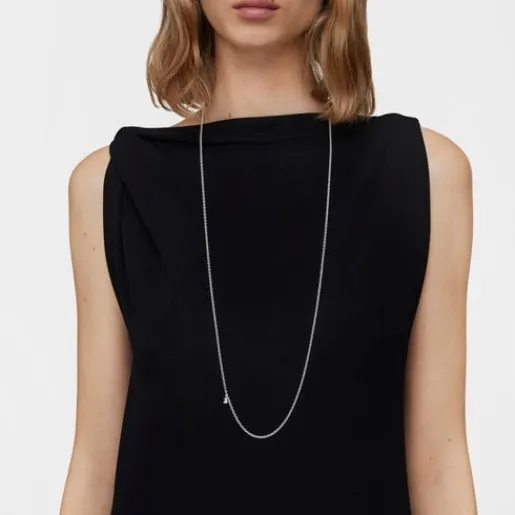 Collar largo de plata con anillas redondas Bold Bear^TOUS Sale