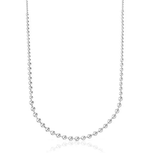 Collar largo de plata Gloss^TOUS