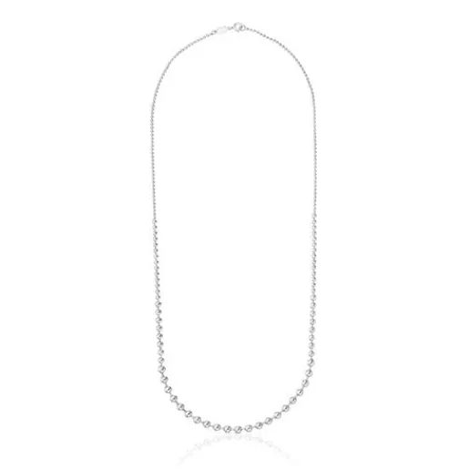 Collar largo de plata Gloss^TOUS