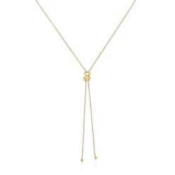 Collar mediano con baño de oro 18 kt sobre plata y motivo oso Bold Bear^TOUS Hot