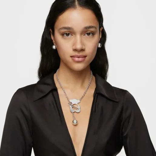 Collar mediano oso de plata I-Bear^TOUS Clearance