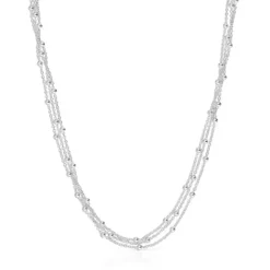 Collar triple corto de plata Basicos^TOUS Sale
