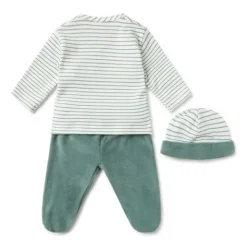 Conjunto de bebé de recién nacido Classic verde^TOUS Outlet