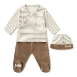 Conjunto de bebé de recién nacido Classic beige^TOUS