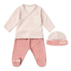 Conjunto de bebé de recién nacido Classic rosa^TOUS