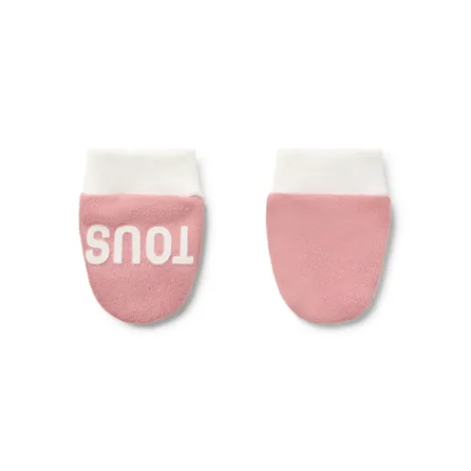 Conjunto de bebé gorro y manoplas Classic rosa^TOUS New