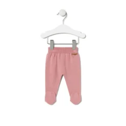 Conjunto de punto de bebé Tricot a rayas rosa^TOUS Clearance