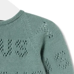 Conjunto de punto de bebé Tricot logo verde^TOUS Discount