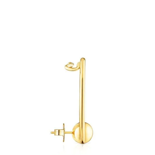 Earcuff con baño de oro 18 kt sobre plata círculo Plump^TOUS Outlet