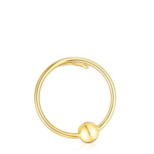 Earcuff con baño de oro 18 kt sobre plata círculo Plump^TOUS Outlet