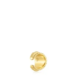 Earcuff con baño de oro de 18 kt sobre plata Grain^TOUS Best