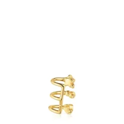 Earcuff espiral con baño de oro de 18 kt sobre plata Grain^TOUS Outlet