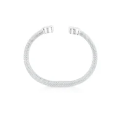 Esclava de plata con malla de 7x4 y motivos oso Mesh^TOUS New