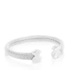 Esclava de plata Motivo oso Icon Mesh^TOUS Discount