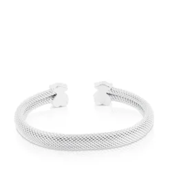Esclava de plata Motivo oso Icon Mesh^TOUS Discount