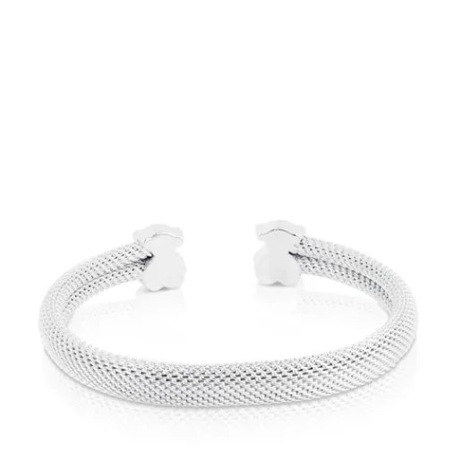 Esclava de plata Motivo oso Icon Mesh^TOUS Discount