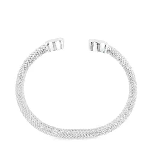 Esclava de plata Motivo oso Icon Mesh^TOUS Discount
