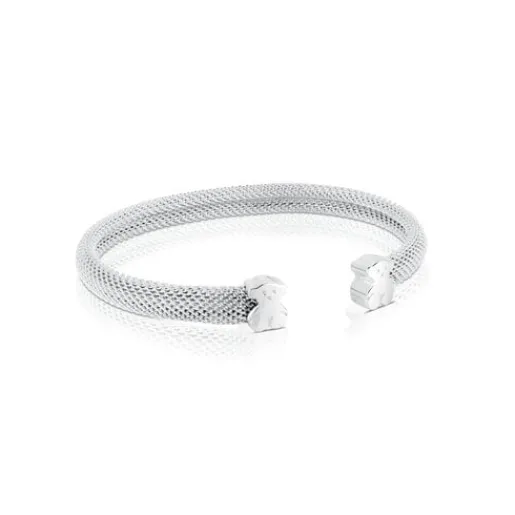 Esclava de plata Motivo oso Icon Mesh^TOUS Discount