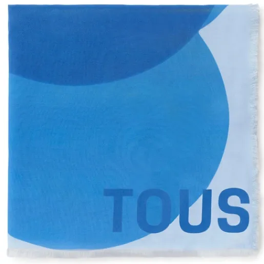 Foulard azul Blurry Bear^TOUS Clearance