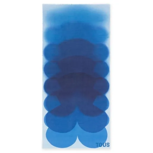 Foulard azul Blurry Bear^TOUS Clearance