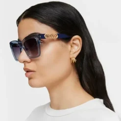 Gafas de sol azules Metal Logo^TOUS Discount