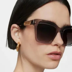 Gafas de sol grises Metal Logo^TOUS