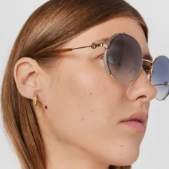Gafas de sol Round Metal marrón^TOUS