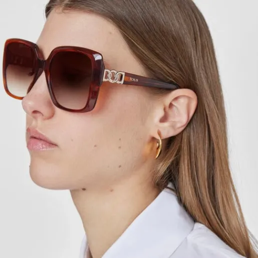 Gafas de sol Square Hold Logo marrón^TOUS Hot