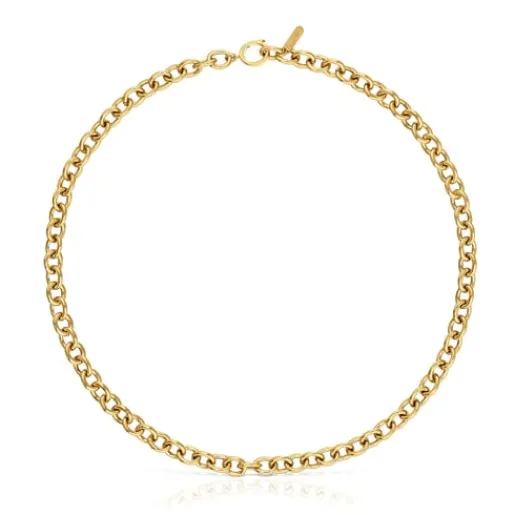 Gargantilla barbada con baño de oro 18 kt sobre plata Cachito Mío^TOUS Clearance