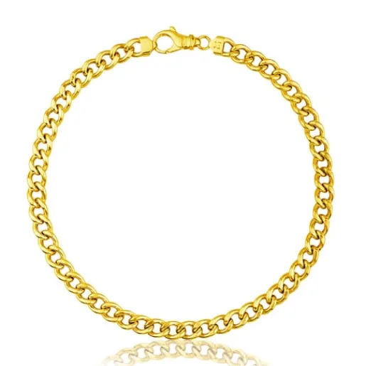 Gargantilla barbada con baño de oro 18 kt sobre plata, 45 cm Chain^TOUS Online