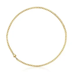 Gargantilla barbada con baño de oro 18 kt sobre plata MANIFESTO^TOUS Sale