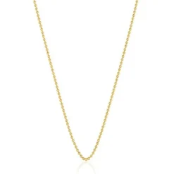 Gargantilla con baño de oro de 18 kt sobre plata con bolas 45 cm Basics^TOUS Hot