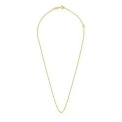 Gargantilla con baño de oro de 18 kt sobre plata con bolas 45 cm Basics^TOUS Hot