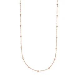 Gargantilla con baño de oro rosa de 18 kt sobre plata y bolas Chain^TOUS Best