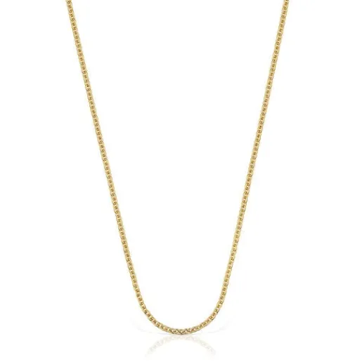 Gargantilla con baño de oro de 18 kt sobre plata 45 cm Chain^TOUS Sale