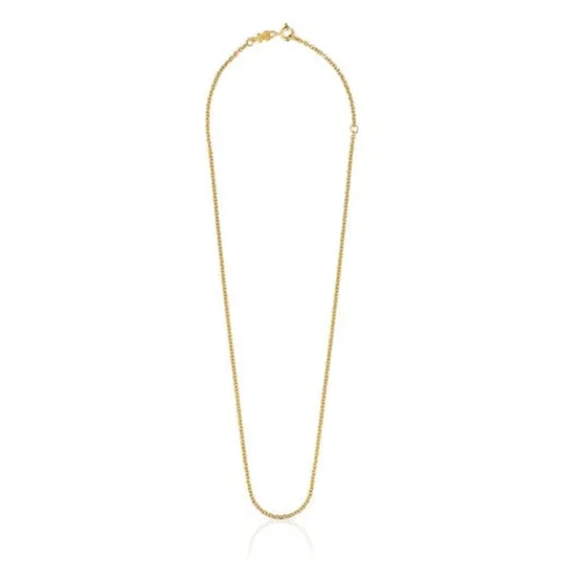 Gargantilla con baño de oro de 18 kt sobre plata 45 cm Chain^TOUS Sale
