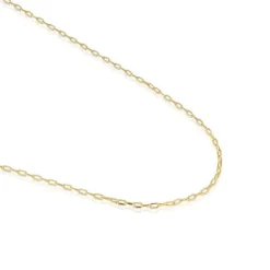 Gargantilla con baño de oro de 18 kt sobre plata con anillas ovales 50 cm Basics^TOUS Hot