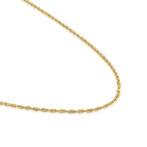 Gargantilla con baño de oro de 18 kt sobre plata cordón 50 cm Basics^TOUS Hot