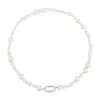 Gargantilla con perlas cultivadas y anilla de plata Hold Oval^TOUS New