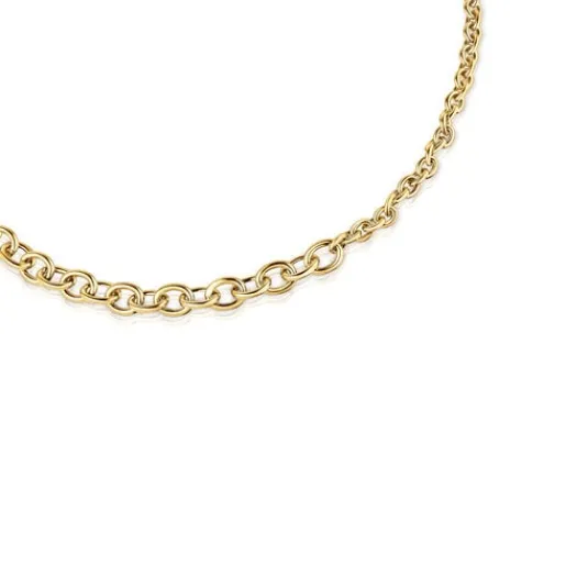 Gargantilla de baño de oro de 18 kt sobre plata cadena 43 cm Calin^TOUS