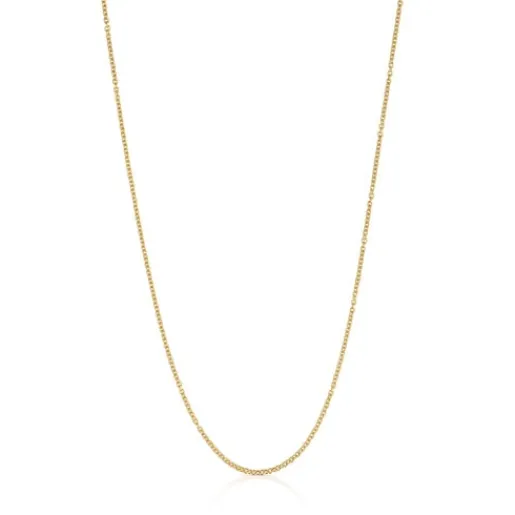 Gargantilla de baño de oro de 18 kt sobre plata 50 cm Basics^TOUS Discount