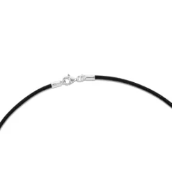 Gargantilla de cuero negro y cierre de plata Chokers^TOUS Best